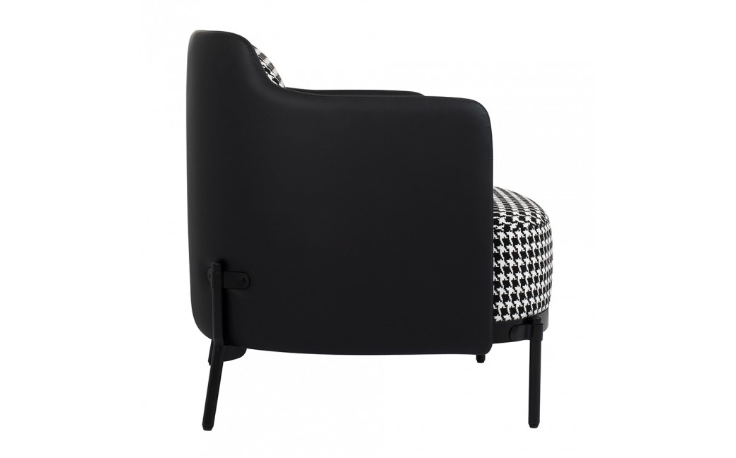 King Home Fotel VENICE BLACK czarny PU / pepitka (MSE011000336)