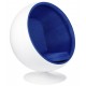 King Home Fotel BALL biało-niebieski - włókno szklane (JH-066.BLUE)