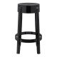 King Home Krzesło barowe CHARLES 65 czarne - poliwęglan (118-APC1.BLACK)