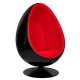 King Home Fotel OVALIA BLACK czerwony (JH-069.BLACK.RED)