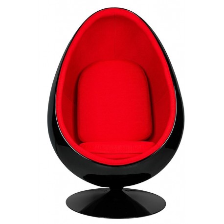 King Home Fotel OVALIA BLACK czerwony (JH-069.BLACK.RED)