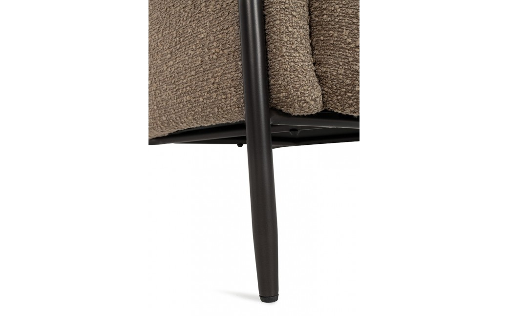 King Home Fotel TEDDY GRAND ciemny brązowy z podnóżkiem (KH1301100125)