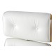 King Home Fotel biurowy LOUNGE BUSINESS biały - sklejka jesion, skóra naturalna, stal polerowana (YS-6809.WHITE.ASH)