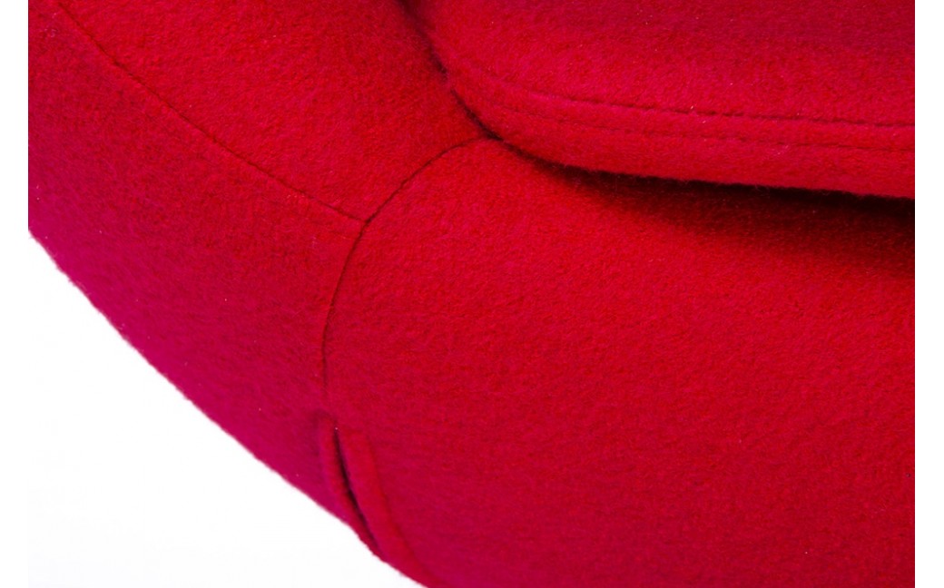 King Home Fotel EGG SZEROKI czerwony.1 - wełna, podstawa stal (KH1501100196)
