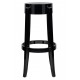 King Home Krzesło barowe CHARLES 76 czarne - poliwęglan (118-APC2.BLACK)