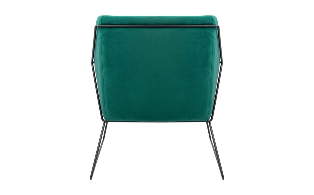 King Home Fotel EMMA VELVET ciemny zielony welur - podstawa czarna (MSE011000308.V35)