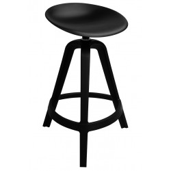 King Home Krzesło barowe MIRA czarne (339-APPB)