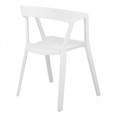 King Home Krzesło VIBIA białe - polipropylen (210-APP.WHITE)