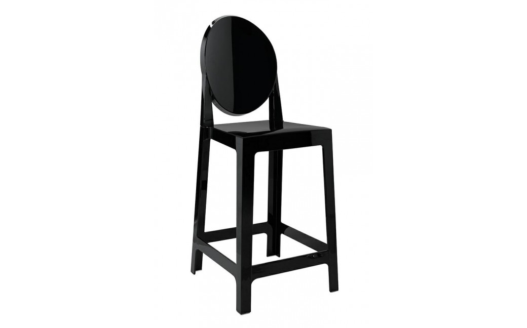 King Home Krzesło barowe VICTORIA 65 cm czarne (KH010100227)