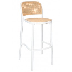 King Home Krzesło barowe WICKY białe (KH010100246)