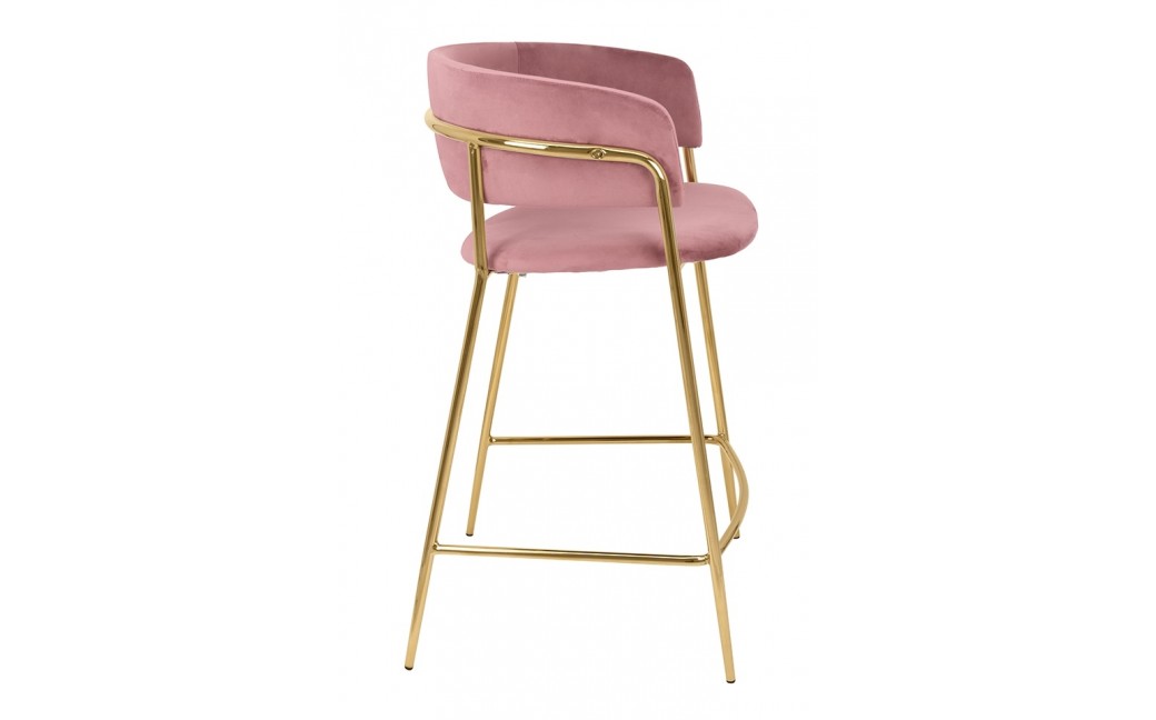 King Home Krzesło barowe DELTA 65 różowe (KH1301100123)