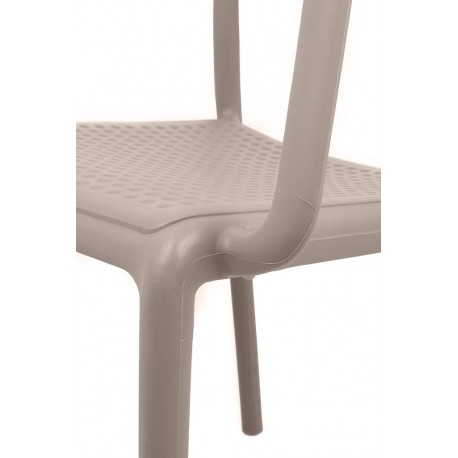King Home Krzesło SPARK brązowe coffee - polipropylen (KH010100324)