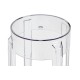 King Home Krzesło barowe CHARLES 76 transparentne - poliwęglan (118-APC2.CLEAR)