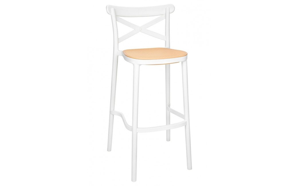 King Home Krzesło barowe COUNTRY białe (KH010100248)