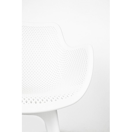 King Home Krzesło LANDI białe - polipropylen (KH010100213)