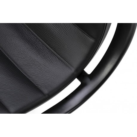King Home Fotel biurowy AERON PRESTIGE PLUS czarny - skóra naturalna, aluminium (KH501100208)