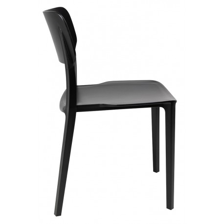 King Home Krzesło AGAT PREMIUM czarne - polipropylen (308-APP.BLACK)
