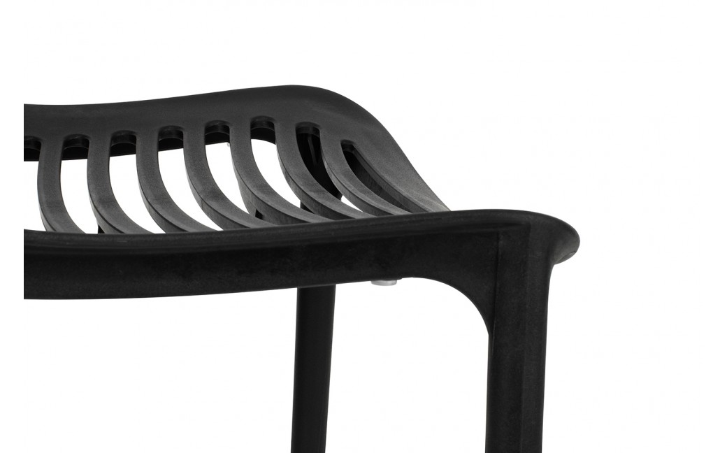 King Home Krzesło SUNNY czarne - polipropylen (KH010100217)