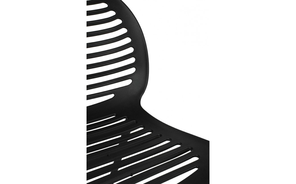 King Home Krzesło SUNNY czarne - polipropylen (KH010100217)