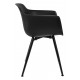 King Home Krzesło ECMO ARM czarne (293-CPP3.BLACK)