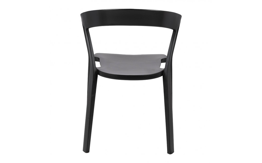 King Home Krzesło VIBIA czarne - polipropylen (210-APP.BLACK)