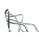 King Home Krzesło LUXO srebrne - ABS (173-APP1.SILVER)