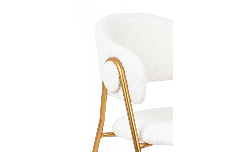 King Home Krzesło VERSO BOUCLE białe (KH1201100123)
