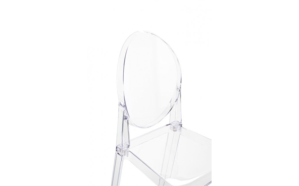 King Home Krzesło barowe VICTORIA 75 cm transparentne (KH010100215)
