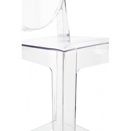 King Home Krzesło barowe VICTORIA 75 cm transparentne (KH010100215)