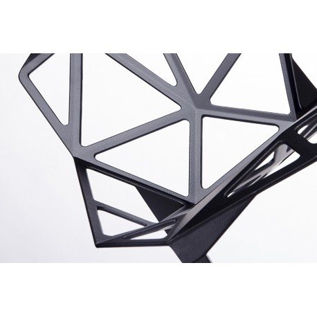 King Home Krzesło SPLIT PREMIUM czarne - aluminium, nogi czarne (DC-362.ALLBLACK)