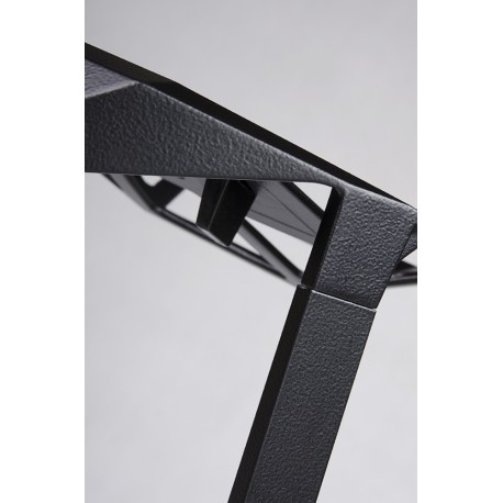 King Home Krzesło barowe SPLIT PREMIUM czarne - aluminium (BS-363.BLACK)
