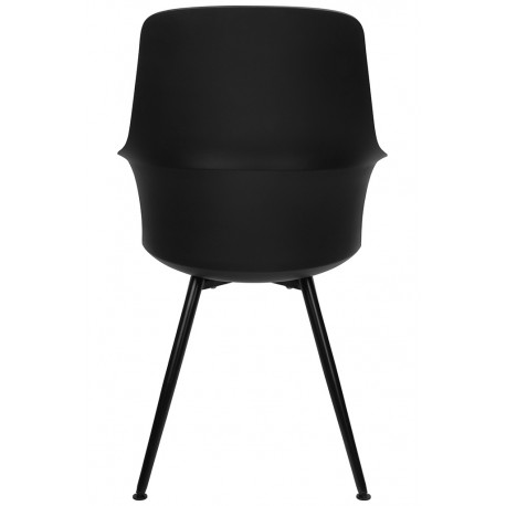 King Home Krzesło BRAZO HIGH czarne - polipropylen, metal (334-CPP3)