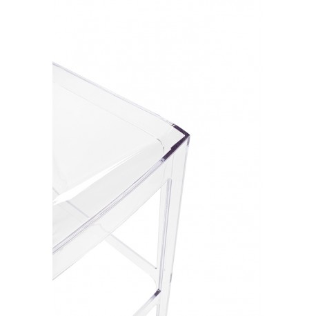 King Home Krzesło barowe VICTORIA 65 cm transparentne (KH010100214)