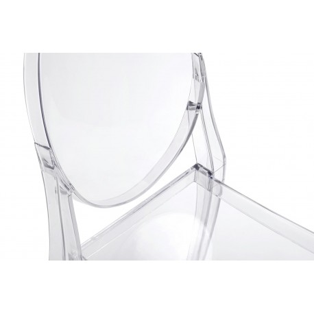 King Home Krzesło VICTORIA transparentne - poliwęglan (111-APC.CLEAR)