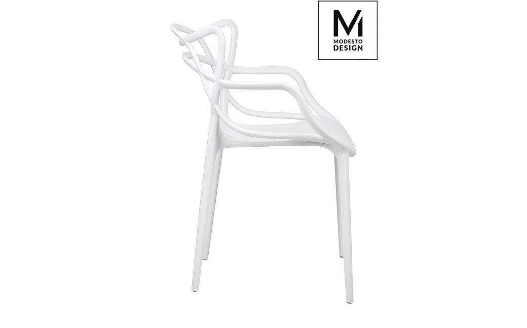 MODESTO krzesło HILO białe - polipropylen (PP044.WHITE)