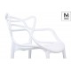 MODESTO krzesło HILO białe - polipropylen (PP044.WHITE)