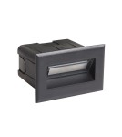 Luminaires to be built into the wall - Italux Erba 3K Recessed Outdoor Black Sandblasted IP65 1xLED 3W 3000K ONFL-0332-3K - product 2
