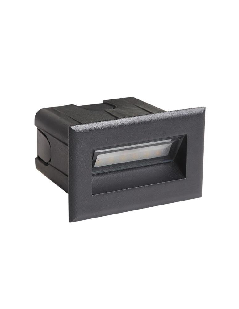 Luminaires to be built into the wall - Italux Erba 4K Recessed Outdoor Black Sandblasted IP65 1xLED 3W 4000K ONFL-0332-4K - product kolory-swiatla.pl 2