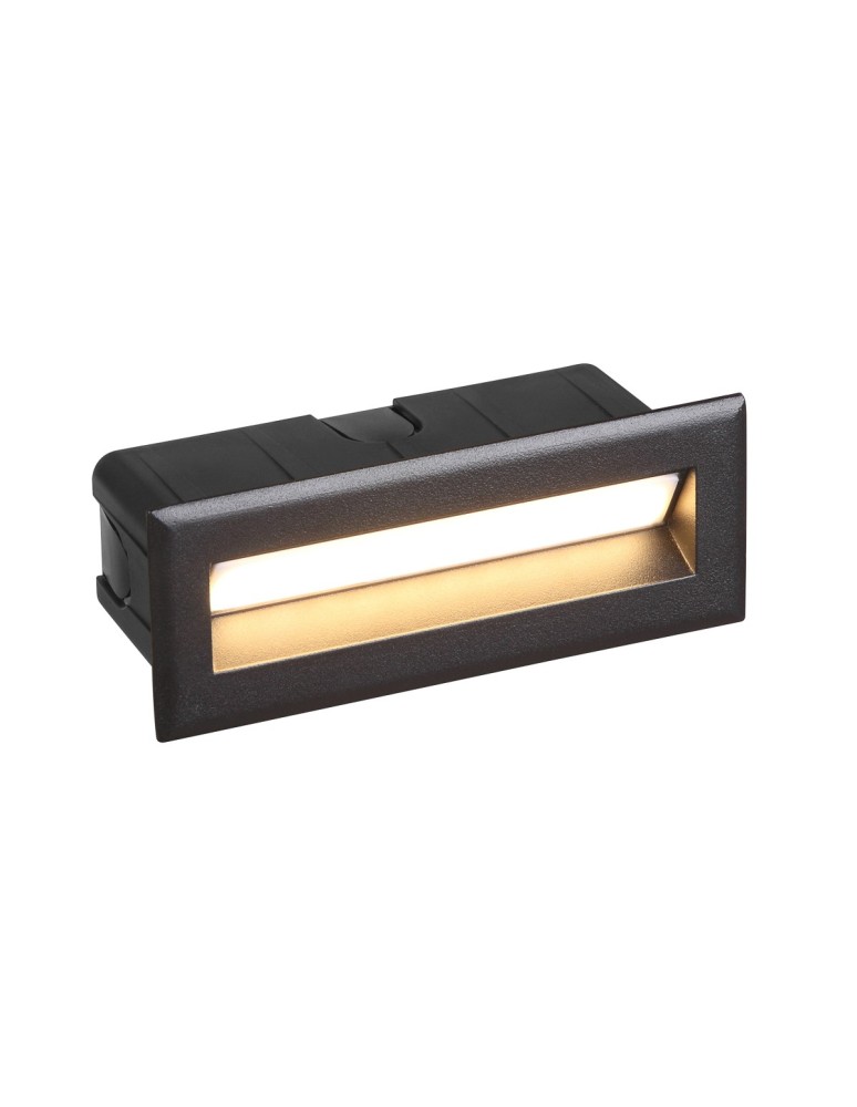 Luminaires to be built into the wall - Italux Erba 3K Recessed Outdoor Black Sandblasted IP65 1xLED 5W 3000K ONFL-0352-3K - product kolory-swiatla.pl 1