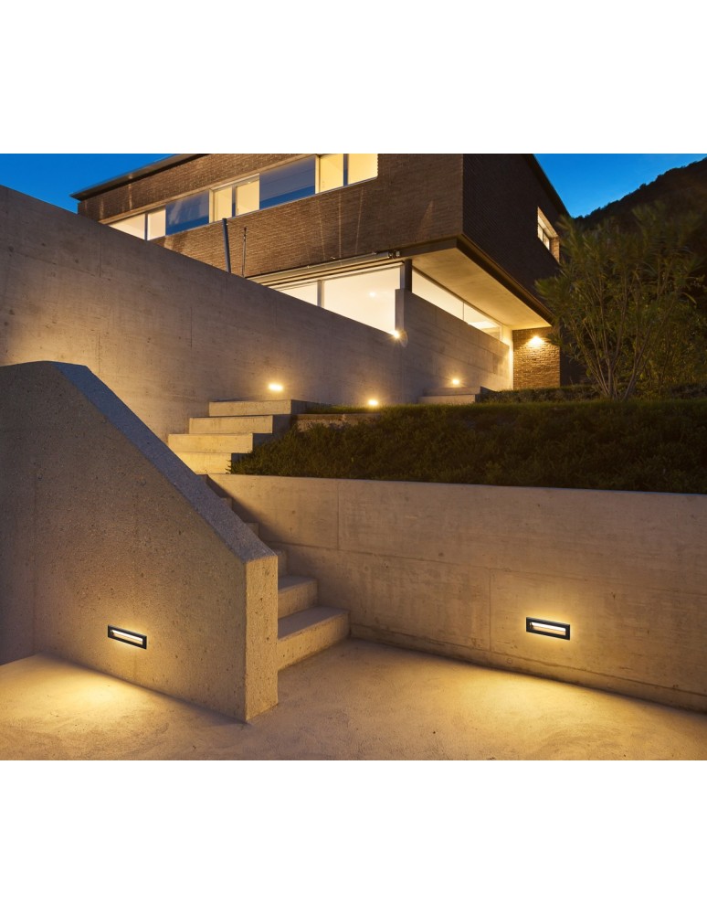 Luminaires to be built into the wall - Italux Erba 4K Recessed Outdoor Black Sandblasted IP65 1xLED 5W 4000K ONFL-0352-4K - product kolory-swiatla.pl 3