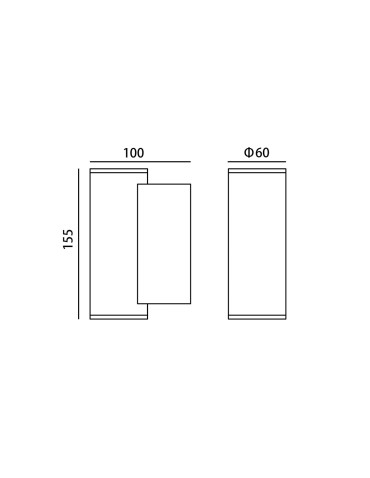 Italux Lenta 3K Outdoor Wall Mounted Black Sandblasted IP54 1xLED 10W 3000K OWL-2804-1-3K - product 2