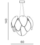 Pendant lamps - Azzardo ANTIRES WHITE 5xE27 Pendant White AZ0472 - product 5