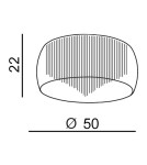 Glamour ceiling lamps - Azzardo REGO 50 8xG9 2in1 Ceiling or Pendant Transparent/Chrome AZ1000 - product 3