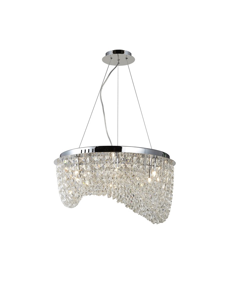 Glamour pendant lamps - Azzardo CARMEN TOP/PENDANT 6xG9 2in1 Ceiling or Pendant Transparent AZ1284 - product kolory-swiatla.pl 1