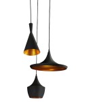 Pendant lamps - Azzardo MIX BLACK/GOLD 3xE27 Pendant Black/Gold AZ1338 - product 1