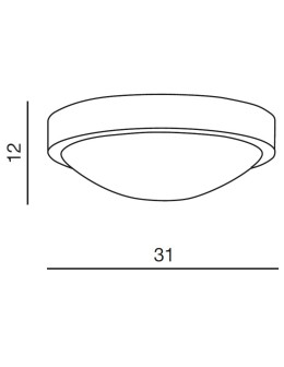 Azzardo COLETTE 2xE27 Ceiling White/Chrome IP44 AZ1311 - product 2