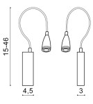 Reading wall lamps - Azzardo VERONICA WHITE 1xLED Wall-mounted White IP44 AZ1547 - product 2