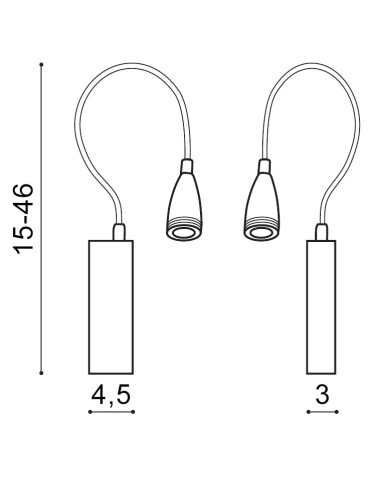 Azzardo VERONICA WHITE 1xLED Wall-mounted White IP44 AZ1547 - product 2