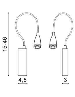Azzardo VERONICA WHITE 1xLED Ścienna Biały IP44 AZ1547 - produkt 2