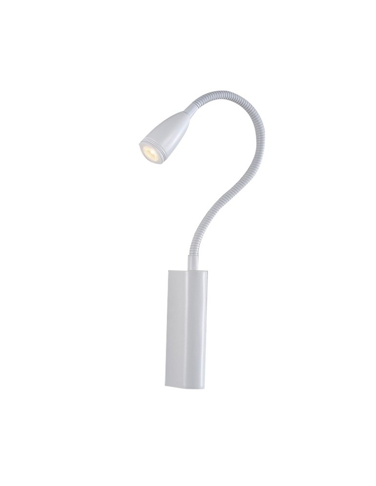Reading wall lamps - Azzardo VERONICA WHITE 1xLED Wall-mounted White IP44 AZ1547 - product kolory-swiatla.pl 1